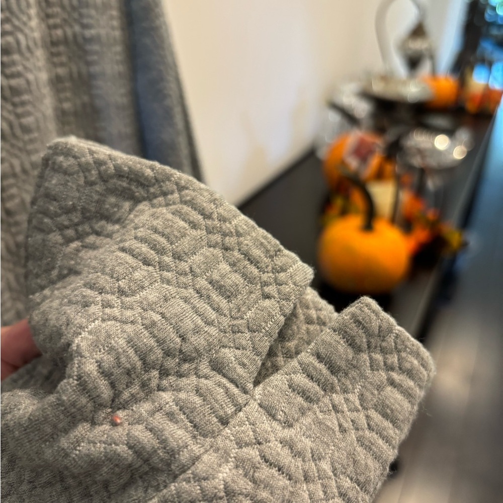 Grey Jacket - Roz & Ali - 3/4 Sleeve Ultra Soft Textured Fabric - Picture 12 of 15